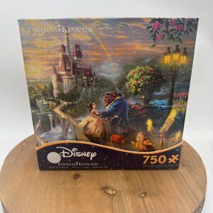 Thomas kinkade puzzle Beauty Beast New sealed 750 piece puzzle